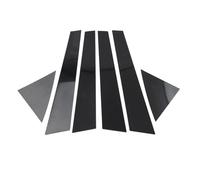 BC Center Sticker Compatible with Kia for Forte K3 for Cerato 2009 2010 2011 2012 6 PCS Car Pillar Post Door Window Cover Trim Exterior Decorative Sticker