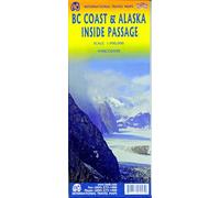 BC Coast & Alaska's Inside Passage: ITM Travel Reference Map 1:900000