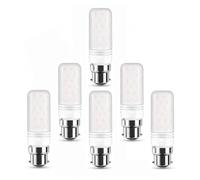 BC LED Bulbs 16W Equivalent 160W Cool White 6000K No Flicker Energy Saving CRI>80 Long lifespan for Ceiling Lights Table Lamps Wall Sconces Non Dimmable Pack of 6