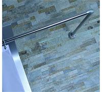 BC NON RUST CHROME ADJUSTABLE 4 WAY U L SHAPE CORNER SHOWER CURTAIN POLE RAIL
