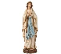 BC Our Lady of Lourdes Blessed Virgin Mary Catholic Statue Home Decor Religious Gift for Mother 6" Tall Renaissance Style Handmade by Buildclassic