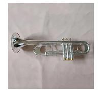 Bc Trumpet Silver Plated Trumpet Small Brass Musical Instrument Trompeta Professional High Grade(Color:Silver)
