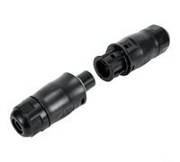 BC01 3-Pin Connector Set Female Socket and Male-Plug for APsystems for Hoymiles Deye Inverters IP68 Waterproof 25A 2.5-4mm² Cable Black