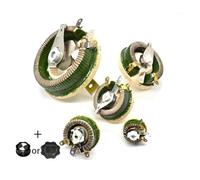 BC1 Circular Disk Resistor 25W 50W 100W 200W 300W 2 3 5 100 200 1K Adjustable Potentiometer Wire Wound Porcelain Plate Resistor NWPNLXEA(200W 1 Ohm 106X54mm)
