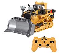 BC1031 Alloy Remote Control Bulldozer 1 24 RC Car 2 4Ghz 9 Channel Dozer Front Loader Toy with and Sound Kids for Boys Children