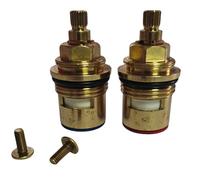 BC11 Bath Cartridge Replacement Tap Valves to Suit Crosswater, Triton, Ultra, Vado- 1/2 Turn, 7.6mm x 20 Spline, 53mm Length, Valve Ceramic Spares Repair Hot and Cold