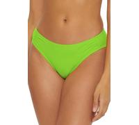 BCA by Rebecca Virtue Women's Liana Side Shirred Bikini Bottom, Cheeky Coverage, Swimwear Separates, Lime, Large