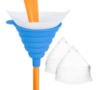 Bcautay Paper Paint Filters and 1 Pcs Silicone Funnel, 190 Micron Nylon Mesh Cone 3D Resin Paper Filters for Automotive Spray, Art Painting, Cooking Oil, House, Arts & Crafts-101Pcs