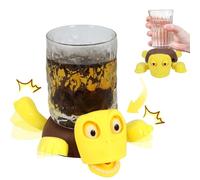 Bcautay Turtle Coaster, 3D Printed Turtle Cup Holder for Office Home Bar Accessories & Unique Gift for Friends Tool Turtles Lover Home Office Desk (yellow)