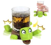 Bcautay Turtle Coaster, 3D Printed Turtle Cup Holder for Office Home Bar Accessories & Unique Gift for Friends Tool Turtles Lover Home Office Desk (green)