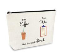 BCBA Therapist Behavior Gift Makeup Bag Funny Special Education Teacher Gifts Behaviour Analyst Gifts SPED Appreciation Behavior Technician Gift for ABA BCBA Psychologist Cosmetic Bag Makeup Pouch