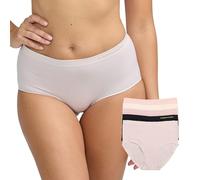 BCBGMAXAZRIA Women's Seamless 5-Pack Brief Underwear, Strawberry Cream, L