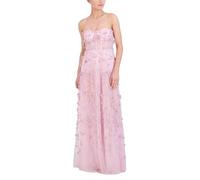 BCBGMAXAZRIA Women's Strapless Sweetheart Neck Evening Maxi Dress, Lilac, 12