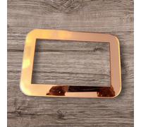 BCcustomkeepsakes Copper Double Light Switch Surrounds | Acrylic Double Socket Cover Plates | Modern Decorative Light Switch Frame | Stylish Wall Plate for Sleek Home Décor