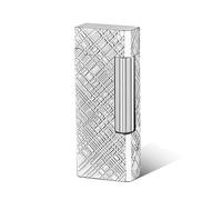 bcdef 2024 Handmade Retro Lighter Side Sliding Roller Ignition Soft Flame Candle Lighter Adjustable Dial Metal Portable Refillable Butane Lighter (Butane Gas Not Included)(CC)