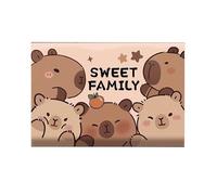 bcdef Bathroom anti-slip absorbent mat, cute animal style diatomaceous earth, quick-drying and soft doormat(Brown2,80 * 120cm)