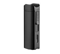 bcdef Dual Flame Butane Light Lighter, Windproof Jet Flame, Refillable Butane, Portable Lighter, Multi-Purpose Lighter for Camping etc. (Butane Not Included)(Blacksa)