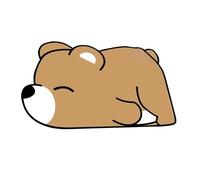 bcdef Highly absorbent, quick-drying, and soft diatomaceous earth mats, suitable for bathrooms, kitchens, and shower rooms; anti-slip design, cute animal patterns.(Brown,50 * 80cm)