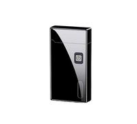 bcdef Oil-electric hybrid smart kerosene lighters, 5 ignition methods, retro metal classic flip cover, windproof soft flame, reusable lighter, gift for men (fuel not included)(Black)