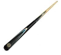 BCE 2-Piece North American Ash Snooker Cue & English Pool Cue - 145cm Length - 9 5mm tip with Classic Case, Black Butt/Natural Wood Shaft