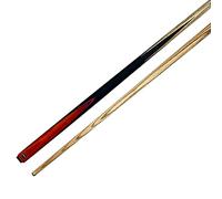 BCE BCL-SF4-1 Classic 2 Piece Snooker Cue - 145cm Length North American Ash Cue with 9.5mm Tip, Black Butt/Natural Wood Shaft, 57 UK