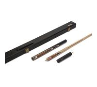 BCE Christophe Lambert 3/4 Cut English Pool Cue and Case Set - 57in Ash Cue, 9mm Tip, Quick Release Joint, 6in Extension, Deluxe Hard Case, 8 Ball Pool Cue
