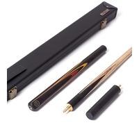 BCE Christophe Lambert Protégé 3/4 Cut Snooker Cues with Hard Case (Red/Black/Gold Wrap Around)