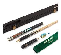 BCE Grandmaster 3/4 Cut Snooker Cue with Extension - 57" with 9.5mm Tip - Finest North American Ash Shaft - Hand Spliced Sapele Mahogany Butt - GM200 Design