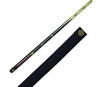 BCE Her-200 Heritage 2 Piece Cue with Matching Grain 145cm 9 5mm Tip, Black butt/natural wood shaft, 57 UK