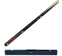 BCE Hwac-2am BCE Heritage 2 Piece Ash Snooker Cue with Matching Grain and WAC Hard Case 145cm 9 5mm ti, black butt/natural wood shaft, 57 UK