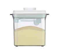BCENG 1.7 L Milk Powder Storage Container Pop-Up Storage Jar One-Handed Operation Sealed Milk Powder Dispenser Removable Milk Powder Container with Spoon for Storing Milk Powder and Food