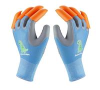 BCEPDCHR Kids Claw Gloves for Digging - Durable TPE & Knit Garden & Beach Adventure Gloves with ABS Claws for Children Ages 6-10, Outdoor Exploration & Shell Hunting Claw Glove(Dinosaur)