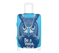 BCFHRGT Be A Voice Owl Elastic luggage cover large suitcase protector Fit 18-32 Inch Luggage, be a voice owl, L 26-28 in, Classic