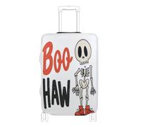 BCFHRGT Boo Haw Cartoon Skeleton Elastic covers for luggage luggage protection Fit 18-32 Inch Luggage, boo haw cartoon skeleton, L 26-28 in, Classic
