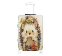 BCFHRGT Cute Cartoon Hedgehog Elastic luggage covers for suitcases Baggage Protector Fit 18-32 Inch Luggage, cute cartoon hedgehog, M 22-24 in, Classic