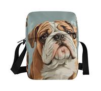 BCFHRGT cute messenger bag men shoulder bag Womens Casual Purses Shoulder Handbags Adjustable Strap for work Cartoon Funny dog Dogs Sorrow