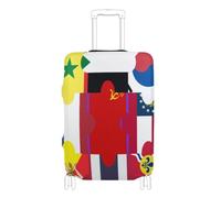 BCFHRGT Elastic International World Flag carry on luggage cover protector travel accessory Fit 18-32 Inch Luggage, Flag of the State of Georgia, XL 29-32 in, Classic