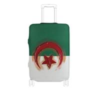 BCFHRGT Flag Algeria Elastic cover for carry on luggage luggage protector Fit 18-32 Inch Luggage, Flag Algeria, M 22-24 in, Classic