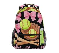 BCFHRGT Mama Softball Coquette Bow customized kids backpack with big books bag for high school mochilas escolares para adolescentes