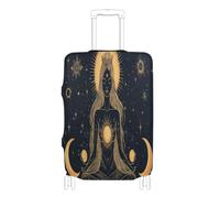 BCFHRGT Muse Moon Godness Boho Elastic extra large luggage cover luggage protector Fit 18-32 Inch Luggage, muse moon godness boho, M 22-24 in, Classic