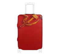 BCFHRGT Oil Painting Flag The Soviet Union Elastic travel luggage cover Baggage Protector Fit 18-32 Inch Luggage, Oil painting Flag the Soviet Union, S 18-20 in, Classic