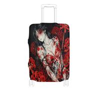 BCFHRGT Retro Spider Lily Japan Woman Elastic suitcases covers for luggage luggage protection Fit 18-32 Inch Luggage, Retro Spider Lily Japan woman, S 18-20 in, Classic