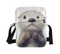 BCFHRGT small messenger bag for women crossbody bag Women's Purses Lady Shoulder Handbags Adjustable Strap for Outdoor Daily Cartoon Funny Sea Otter Sorrow