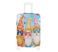 BCFHRGT Summer Beach Gnome Elastic extra large luggage cover travel essentials Fit 18-32 Inch Luggage, summer beach gnome, S 18-20 in, Classic
