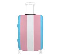 BCFHRGT Transgender Flag Pink Blue Rainbow Lgbt Pride Month Parade Elastic carry on luggage cover protector suitcase protector Fit 18-32 Inch Luggage, Transgender Flag Pink Blue Rainbow LGBT Pride