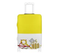 BCFHRGT Vatican Flag Elastic large covers for luggage Baggage Protector Fit 18-32 Inch Luggage, Vatican Flag, XL 29-32 in, Classic