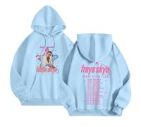 BCFSITNBH Freya Skye Graphic Hoodie, Freya Skye Merch 2026 Stars Align Tour Hoodies, Long Sleeve Graphic Casual Hooded Pullover Y2k Sweatshirt for Fans Music Concert A10 M