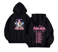 BCFSITNBH Freya Skye Graphic Hoodie, Freya Skye Merch 2026 Stars Align Tour Hoodies, Long Sleeve Graphic Casual Hooded Pullover Y2k Sweatshirt for Fans Music Concert A02 S