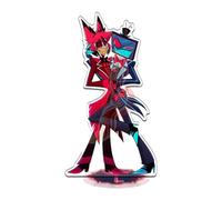 BCFSITNBH Hazbin Hotel Merch Hasbin Hotel Stand Figure Alastor/Angel Dust/Lucifer/Vox Acrylic Stand Figure Standing Figurine Decorations Collectable for Fans A01