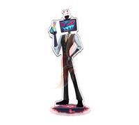BCFSITNBH Hazbin Hotel Merch Hasbin Hotel Stand Figure Alastor/Angel Dust/Lucifer/Vox Acrylic Stand Figure Standing Figurine Decorations Collectable for Fans A06